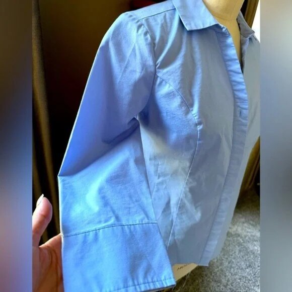 🩵Dana Buchman Collared Button Down - Picture 3 of 5